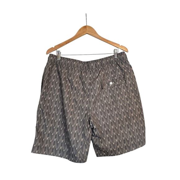 Rails Men's Kian Tin Stamp Swim Trunks Shorts Resort Coastal Size XL Gray Cream - Picture 7 of 9